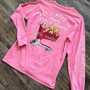 Simply Southern Pink Long Sleeve Shirt